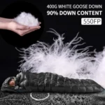 Naturehike Piuma d’oca Negro M 210×75 cm Saco de dormir - Imagen 2