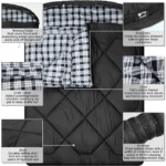 Mcota Doble Blanco / negro Saco de dormir - Imagen 6