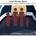 JCSRYD SUV 4 Personas Tienda de campaña Toldo para coche - Imagen 3