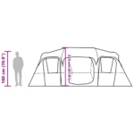 vidaXL Azul 9 Personas Tienda de campaña - Imagen 16