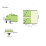 Ten-Cate Comanche Montana Greyline 4 Personas Remolque tienda - Imagen 2