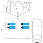 Skandika Esbjerg 4 Personas Tienda de Campaña - Imagen 2