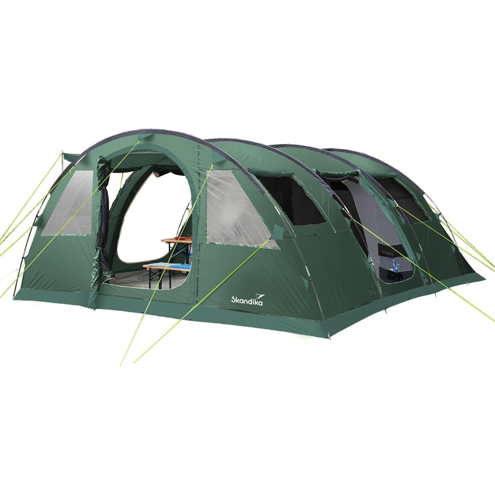 SQc2GiUaMh Skandika Gotland Verde 6 Personas Tienda de Campaña Túnel - Imagen 1
