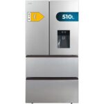 Frigorífico americano Cecotec Bolero CoolMarket FD 510 WD Plata 506 L NoFrost Clase energética E