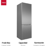 Frigorífico Combi Teka NFL 342 C E-Inox 295L 1.88m No Frost - Imagen 4