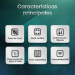 Frigorífico Americano Hisense No Frost Side by Side RS818N4TIE1 632L - Imagen 2