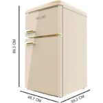 Frigorífico 2 puertas Cecotec Bolero CoolMarket 2D Origin 86 86 L Clase E Beige - Imagen 3